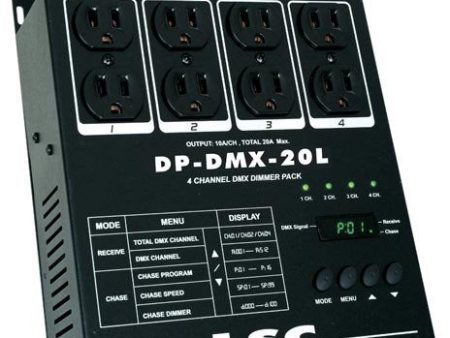 American DJ DP-DMX20L 4-Channel DMX Dimmer Pack Fashion