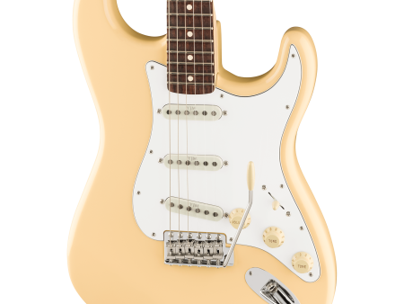 Fender Yngwie Malmsteen Stratocaster® Electric Guitar, Scalloped Rosewood, Vintage White on Sale