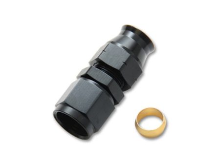 Vibrant -10AN Female to .625in Tube Adapter Fitting (w Brass Olive Insert) For Cheap